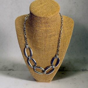 Brighton Meridian Lumens Collar Necklace Silver Plated Signed